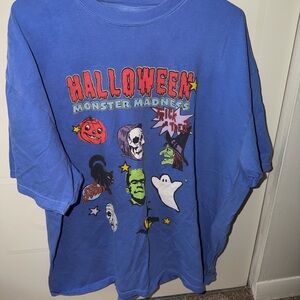 Halloween Monster Madness Women’s Costume T-Shirt - Blue